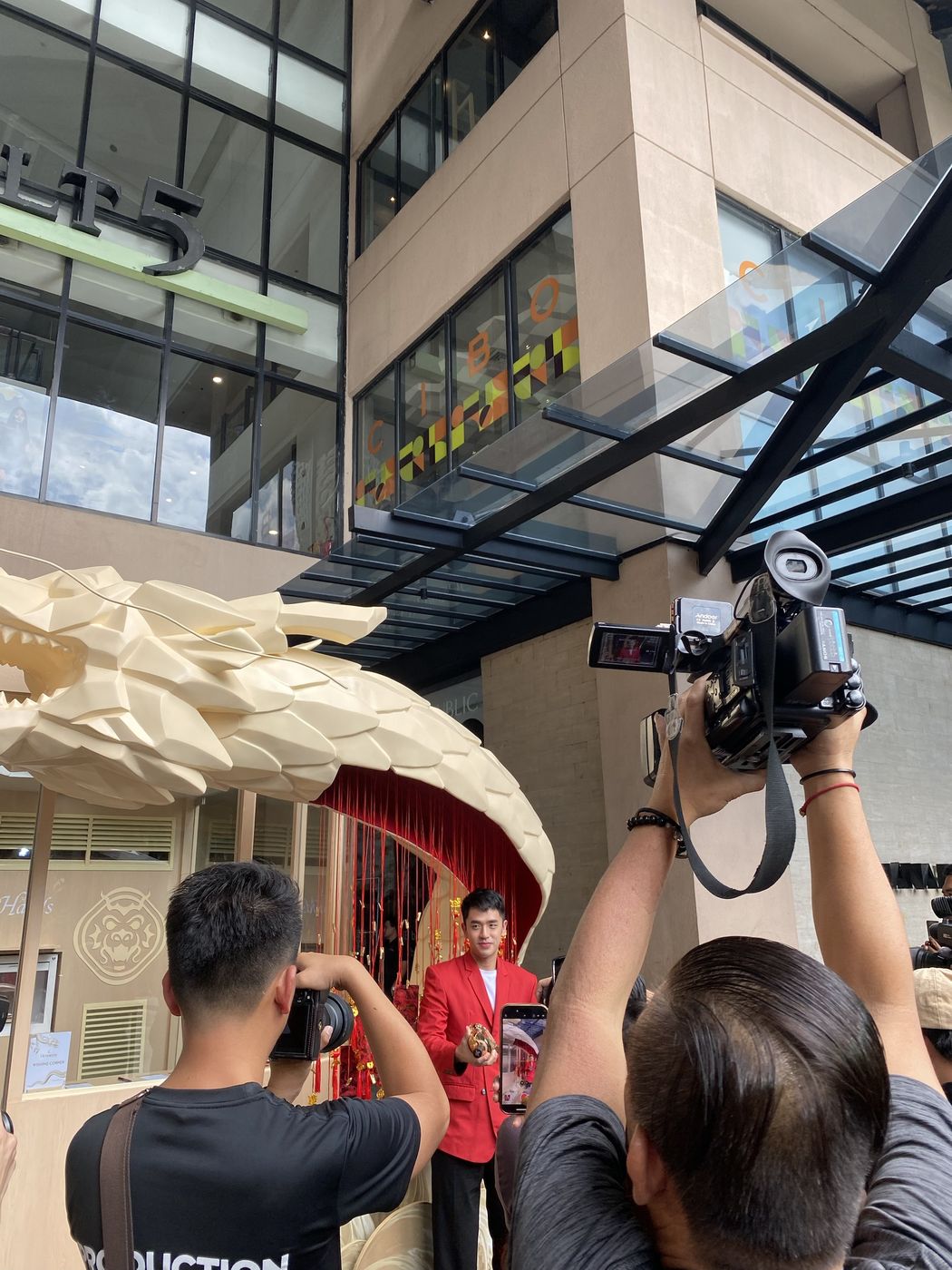 Press and photographers at the Hennessy Chinese New Year 2024 event